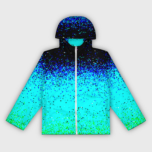 Женская ветровка Пикселизация неоновых цветов / 3D-Белый – фото 1