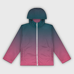 Ветровка с капюшоном женская Абстрактный градиент, цвет: 3D-белый