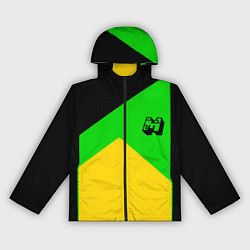 Ветровка с капюшоном женская Minecraft geometry, цвет: 3D-черный