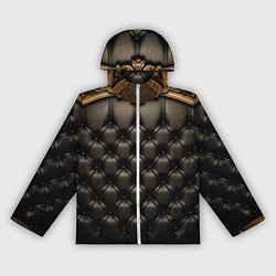 Ветровка с капюшоном женская Лакшери текстура из натуральной кожи, цвет: 3D-белый