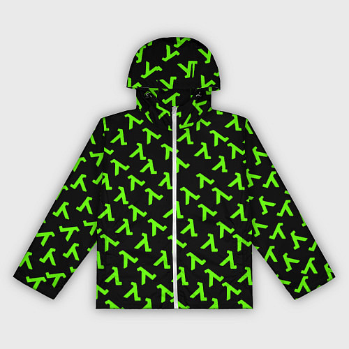 Женская ветровка Half life green logo / 3D-Белый – фото 1