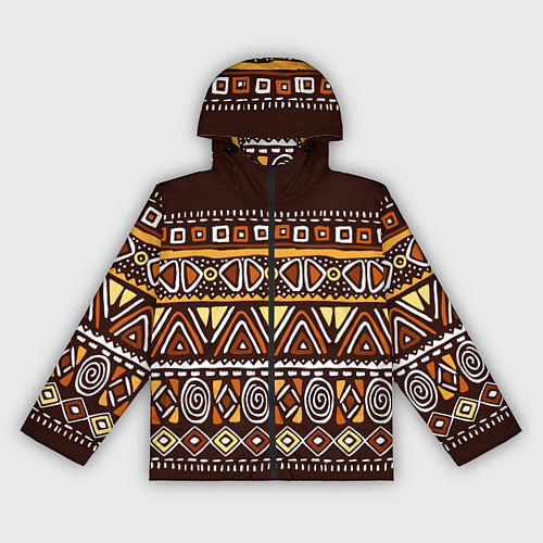 Женская ветровка Африканский традиционный орнамент / 3D-Черный – фото 1