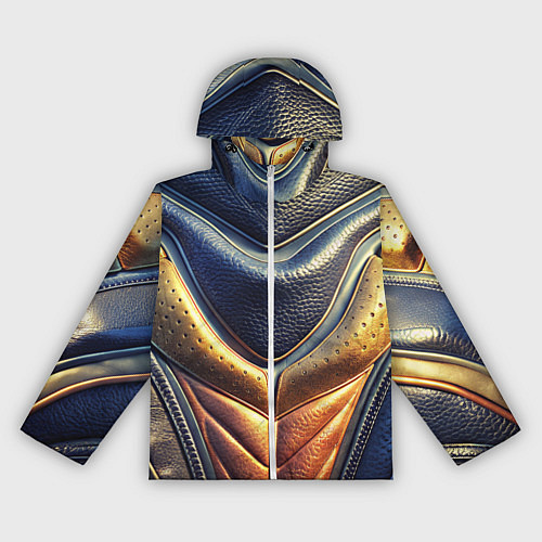 Женская ветровка Футуристический текстурный костюм из кожи / 3D-Белый – фото 1