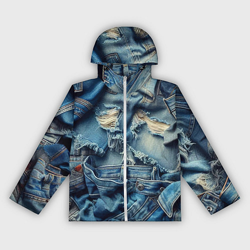 Женская ветровка Denim rags - fashion trend / 3D-Белый – фото 1