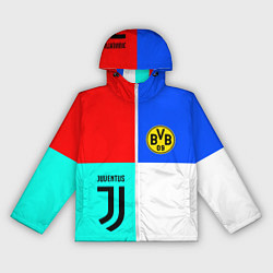 Ветровка с капюшоном женская Juventus x Borussia, цвет: 3D-белый
