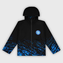 Ветровка с капюшоном женская Napoli fc club texture, цвет: 3D-черный