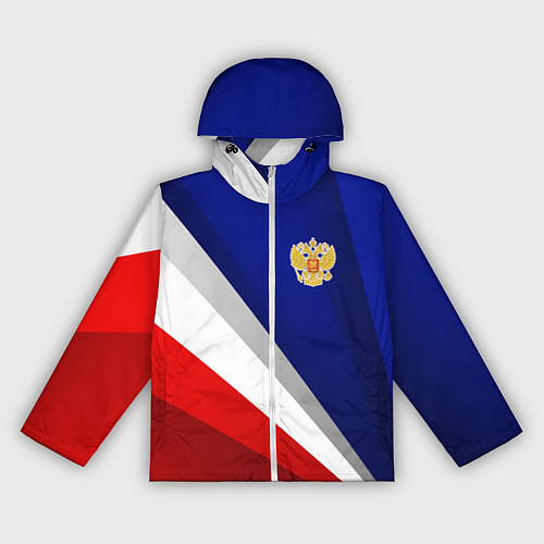 Женская ветровка Россия - униформа федерации / 3D-Белый – фото 1