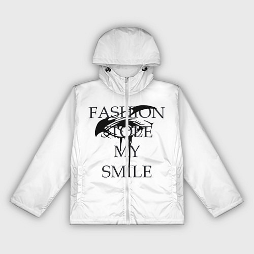 Женская ветровка Мода украла мою улыбку / 3D-Белый – фото 1
