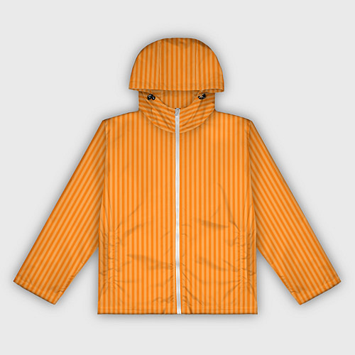 Женская ветровка Оранжевый в тонкую полоску / 3D-Белый – фото 1