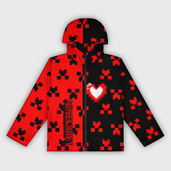 Ветровка с капюшоном женская Minecraft games, цвет: 3D-черный