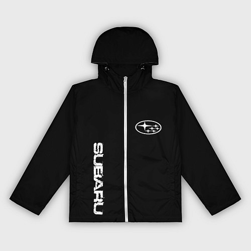 Женская ветровка Subaru logo white / 3D-Белый – фото 1