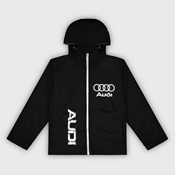 Ветровка с капюшоном женская AUDI sport white, цвет: 3D-белый