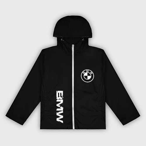 Женская ветровка BMW logo white auto / 3D-Белый – фото 1