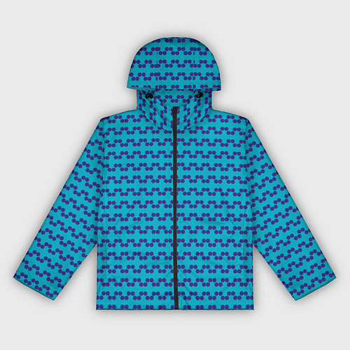 Женская ветровка Полосный паттерн из окружностей / 3D-Черный – фото 1