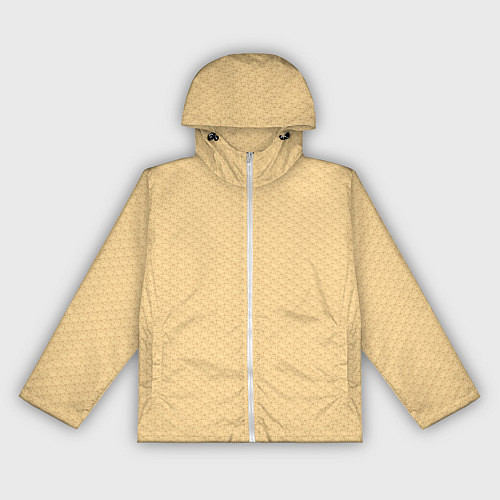 Женская ветровка Паттерн сетчатый чашуйчетый / 3D-Белый – фото 1