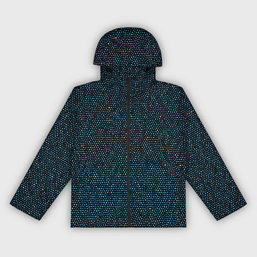 Женская ветровка Мелкая мозаика чёрно-синий / 3D-Черный – фото 1