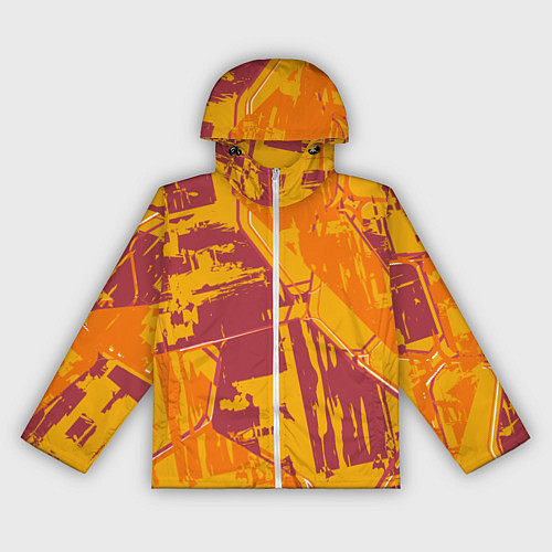 Женская ветровка Яркий абстрактный паттерн для спорта / 3D-Белый – фото 1