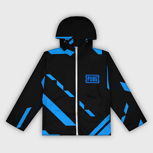 Женская ветровка PUBG blue geometry / 3D-Белый – фото 1