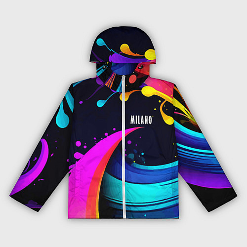 Женская ветровка Neon abstraction - Milano / 3D-Белый – фото 1