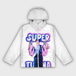 Ветровка с капюшоном женская BTS Super Tuna, цвет: 3D-белый
