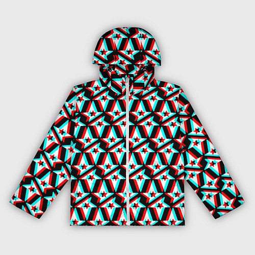 Женская ветровка Астралис глитч логотип / 3D-Белый – фото 1