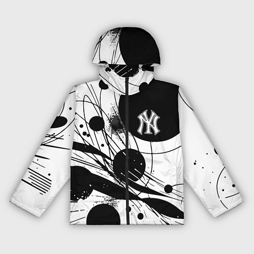 Женская ветровка New York Yankees baseball team - abstraction / 3D-Черный – фото 1