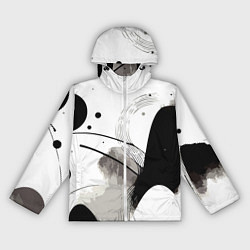 Ветровка с капюшоном женская Нейросеть создала пейзаж, цвет: 3D-белый