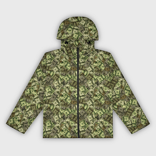 Женская ветровка Милитари деньги / 3D-Черный – фото 1