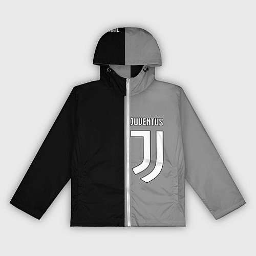Женская ветровка Ювентус геометрия / 3D-Белый – фото 1