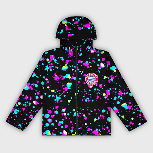 Женская ветровка Бавария Мюнхен неоновые краски / 3D-Черный – фото 1