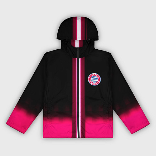 Женская ветровка Бавария Мюнхен текстура / 3D-Черный – фото 1