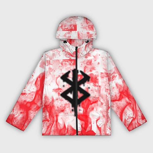 Женская ветровка Берсерк лого в огне / 3D-Черный – фото 1