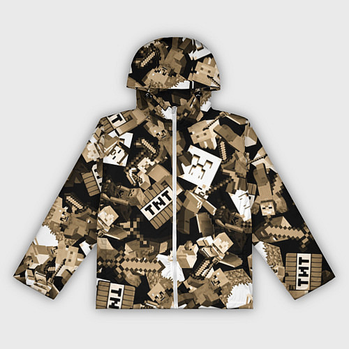 Женская ветровка Герои вселенной Майнкрафт / 3D-Белый – фото 1