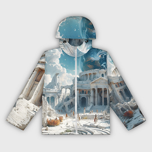 Женская ветровка Фантастическая античность / 3D-Белый – фото 1