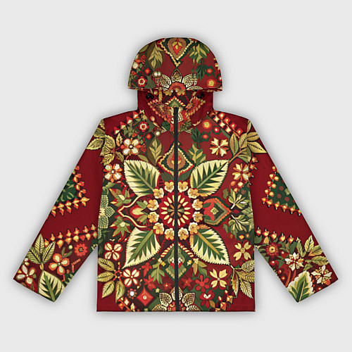 Женская ветровка Стиль советского ковра узоры и орнамент / 3D-Черный – фото 1