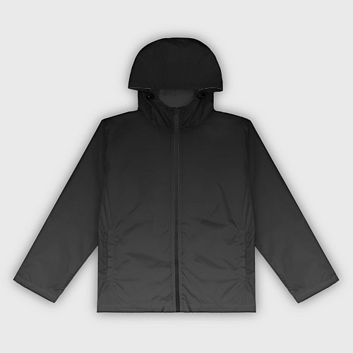 Женская ветровка Серо-серый градиент / 3D-Черный – фото 1