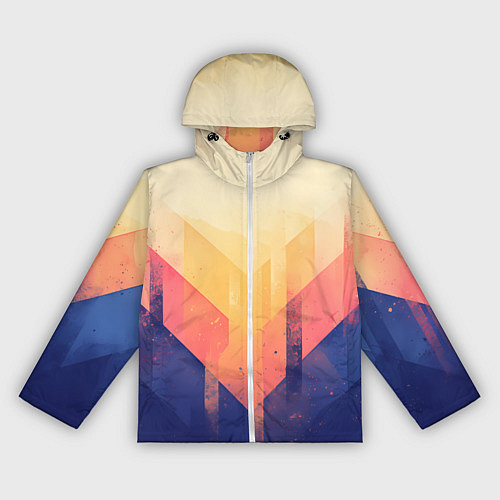 Женская ветровка Abstract art - geometric shapes / 3D-Белый – фото 1