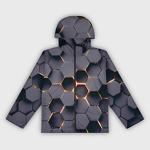 Женская ветровка Трехмерные соты с подсветкой / 3D-Черный – фото 1