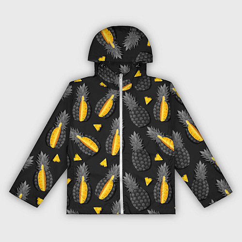 Женская ветровка Ананасный паттерн / 3D-Белый – фото 1