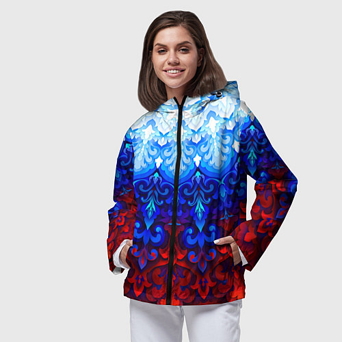 Женская ветровка Душа моя Россия 1 / 3D-Черный – фото 3