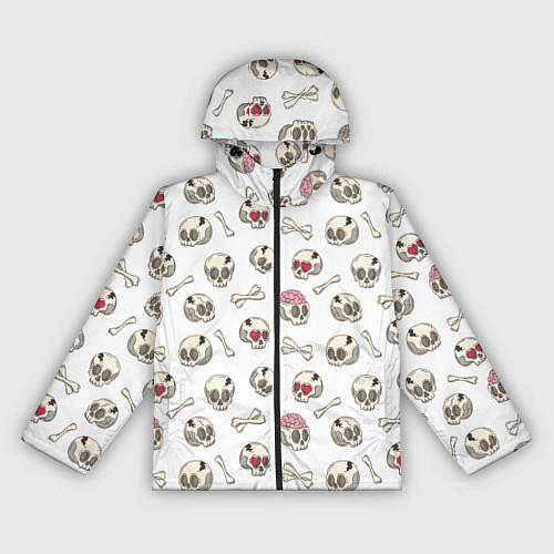 Женская ветровка Черепки / 3D-Черный – фото 1