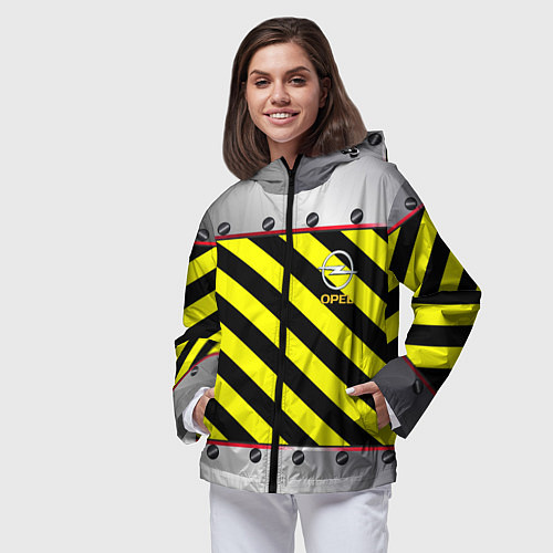 Женская ветровка Opel линии / 3D-Черный – фото 3