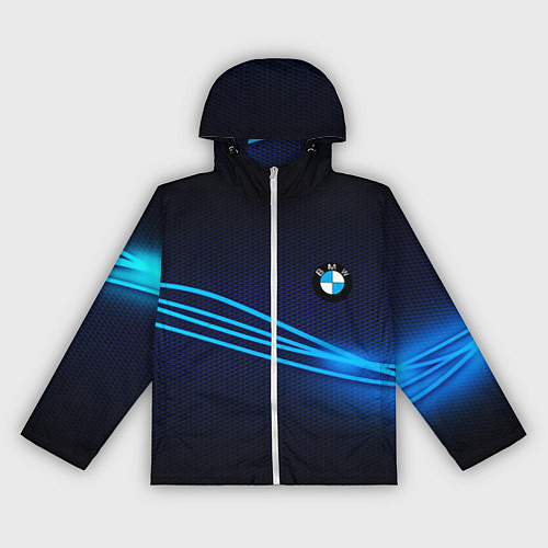 Женская ветровка BMW line blue / 3D-Белый – фото 1