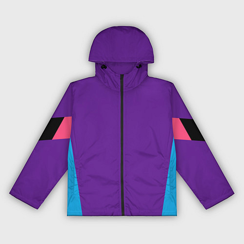 Женская ветровка Стиль 90-х геометрия спортивная / 3D-Черный – фото 1