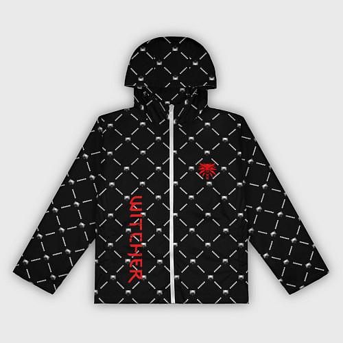 Женская ветровка Ведьмак паттерн волк / 3D-Белый – фото 1