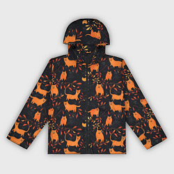 Ветровка с капюшоном женская Рыжие котики, цвет: 3D-черный