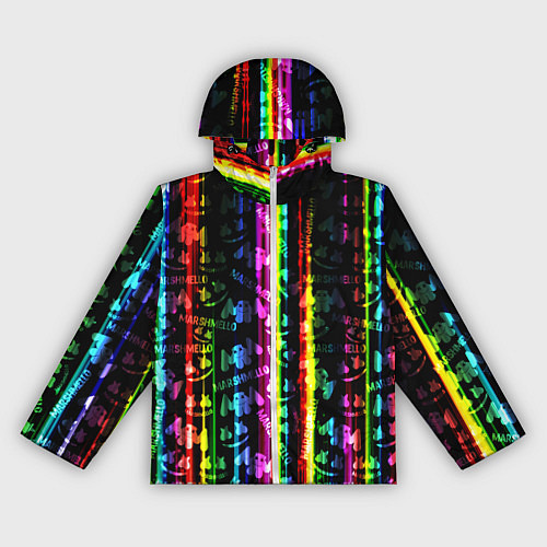 Женская ветровка Marshmello градиент / 3D-Белый – фото 1