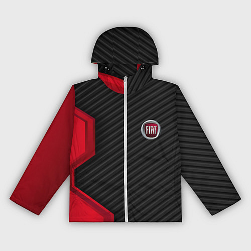 Женская ветровка FIAT текстура метал / 3D-Белый – фото 1