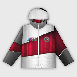 Ветровка с капюшоном женская Mercedes amg, цвет: 3D-белый