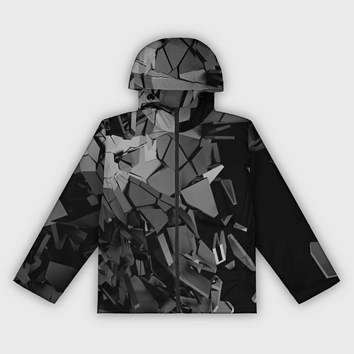 Женская ветровка Битое стекло / 3D-Черный – фото 1